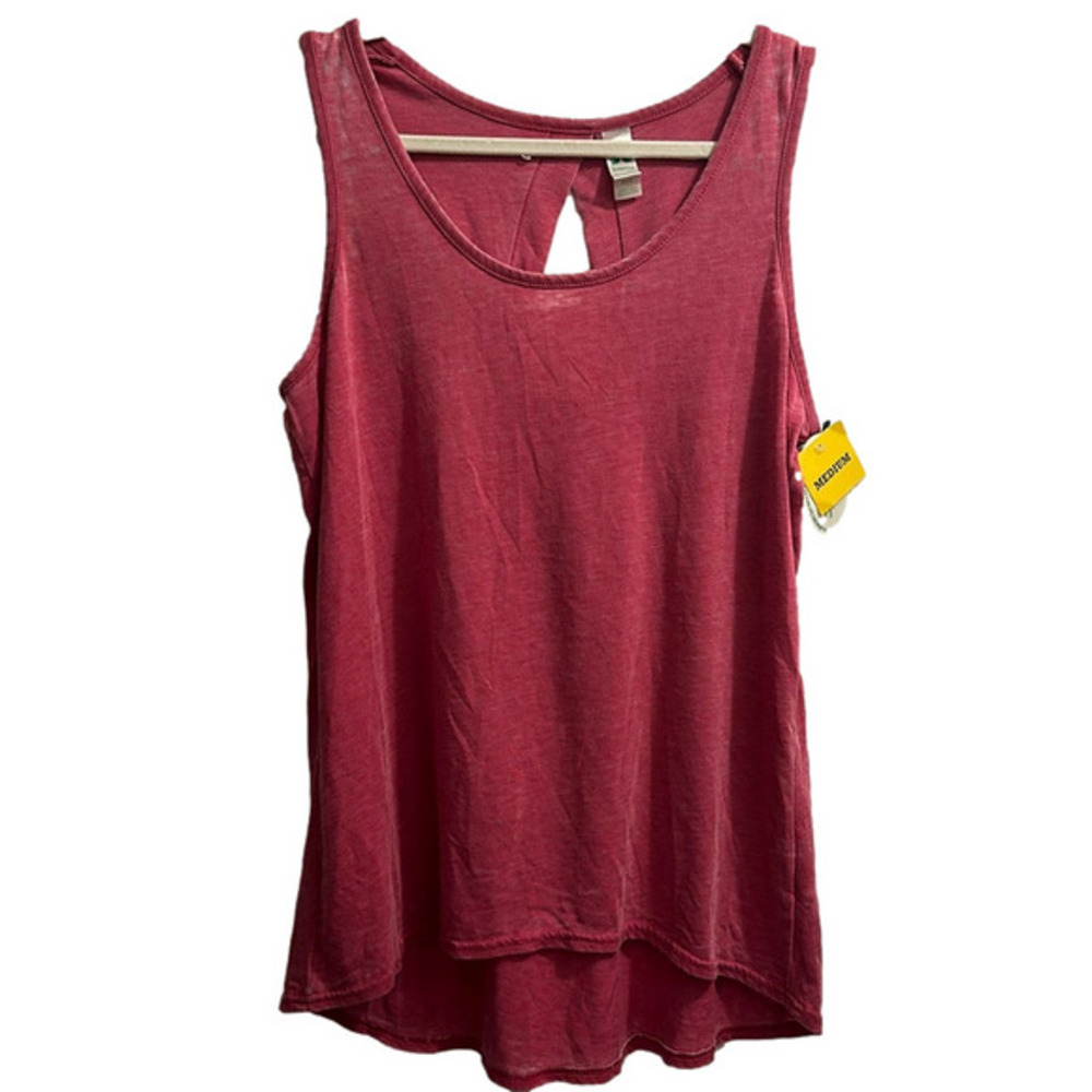 GreenTea Women's Rose Red Tank Top